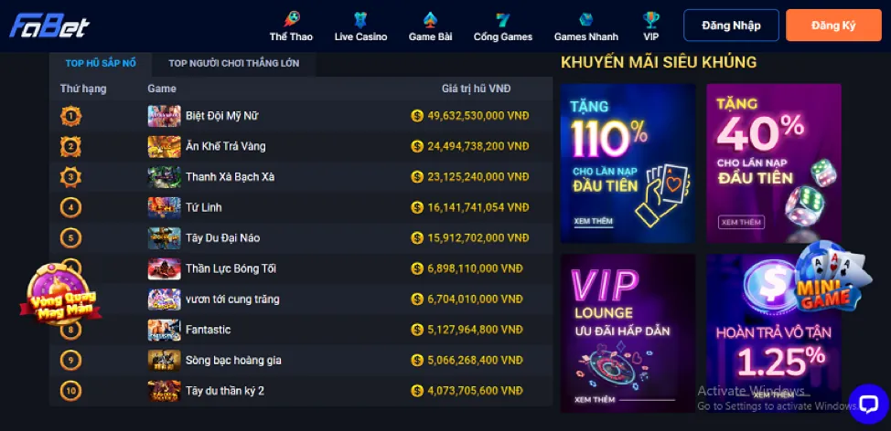 Hướng dẫn chơi slot game trên 98win1 App